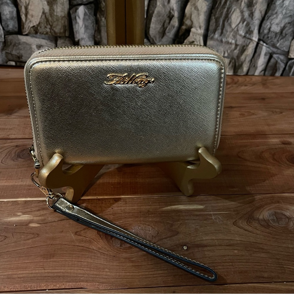 Gold Women's Wallet Clutch by AITBAGS Multiple Slots Compartments
